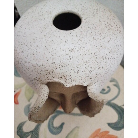 Mid Century Signed Emerging Face Art Pottery Vase by S. Porter Circa early 1970' - Picture 4 of 14